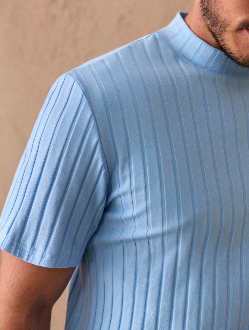 Ribbed Sky Tee 2