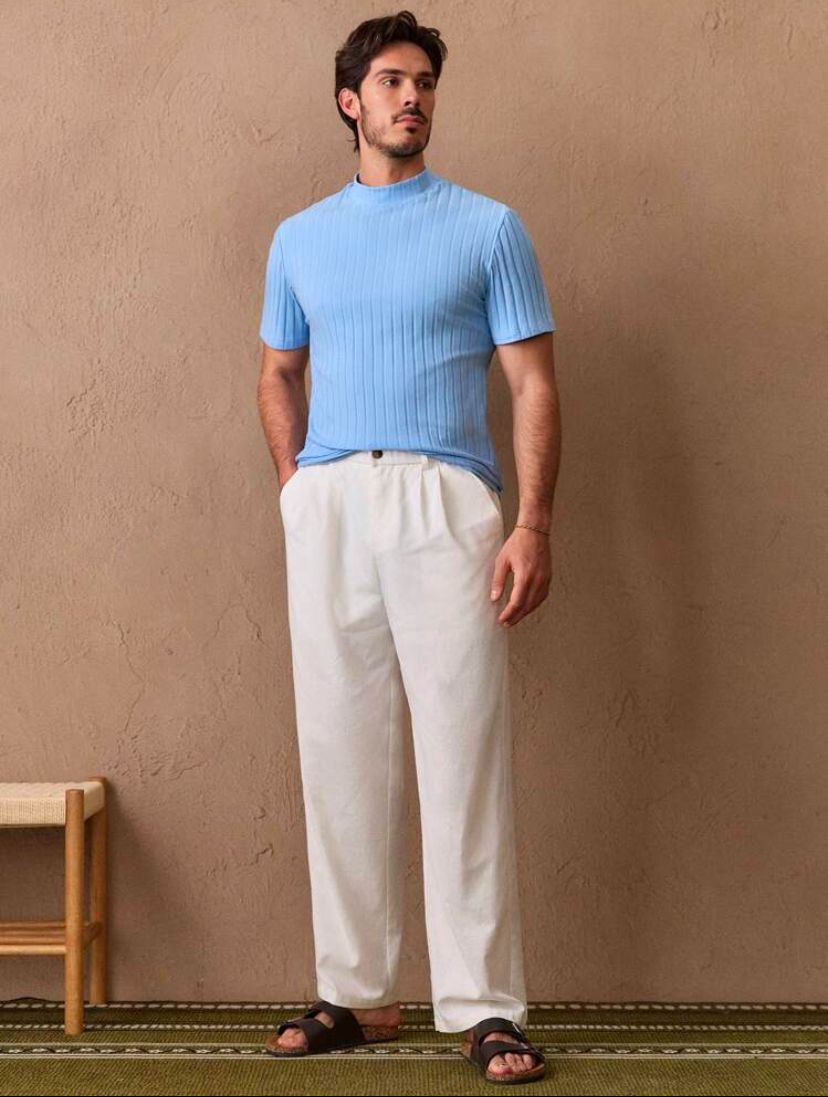 Ribbed Sky Tee 3